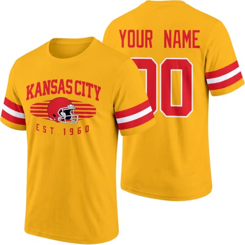 Image of T-Shirt Custom Name and Number Personalized Gifts | Crewneck Short Sleeves T-Shirt for Men S-4XL