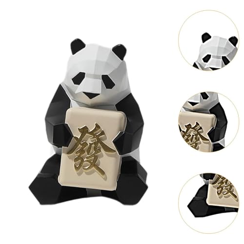 Statue panda résine pour décorer un bureau moderne et salon stylé - 6