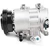 Air Conditioner AC Compressor with Clutch For Kia Rio & Kia Rio5 2006 2007 2008 2009 2010 2011 1.6L Direct Replacement,Match Original Car Part
