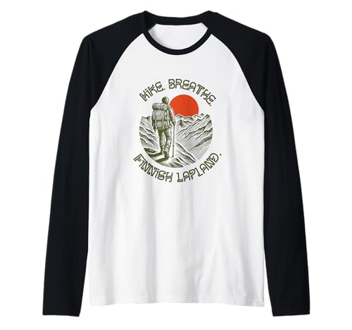 Montañismo - Laponia finlandesa Camiseta Manga Raglan