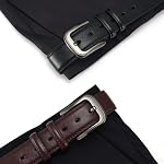 Mens Belt Men Belts 33"-71" Plus Size Leather Waist Black Belt for Business Casual Work Jeans 1.49 Inch Wide.
