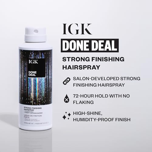 IGK Done Deal Strong Hold Hairspray 5 oz miniatura 2