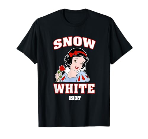 T-shirt Disney Princess Snow White 1937 style universitaire rétro