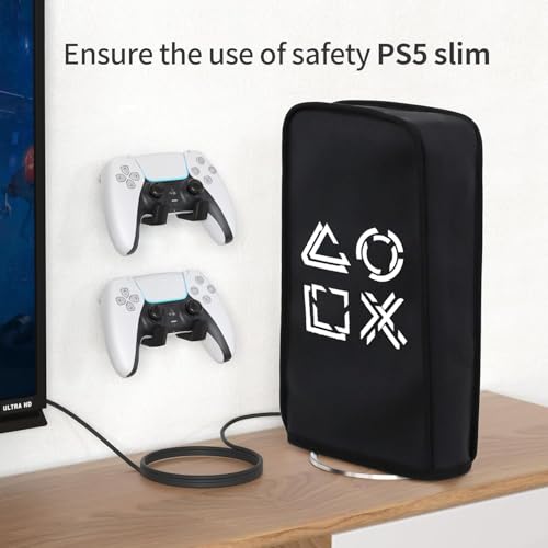 Image of OIVO INDIA Dust Protective Cover for PS5 Console Accessories Case , Anti Scratch Waterproof Sleeve Compatible with Sony PlayStation 5 Digital & Disc Edition only (Not for PS5 Slim Version)