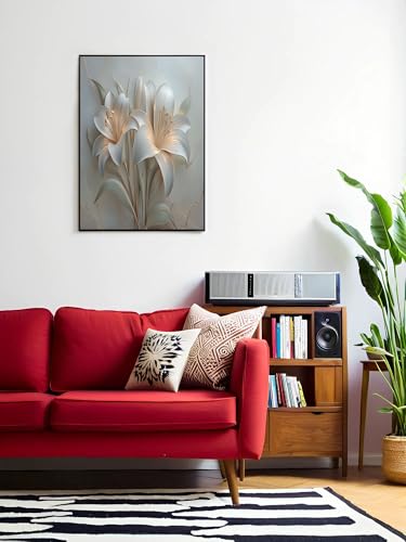 Póster de lirio en lienzo de 80x120cm para decoración de pared de salón moderno 2
