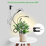 fayleer Lampa LED do Roślin z Soczewką i Timerem