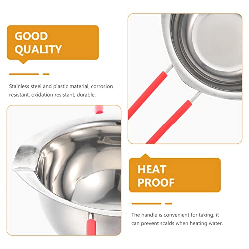 Luxshiny Chocolate Derretendo Bacia de Aço Inoxidável Caldeira Dupla para Derreter Chocolate Manteig