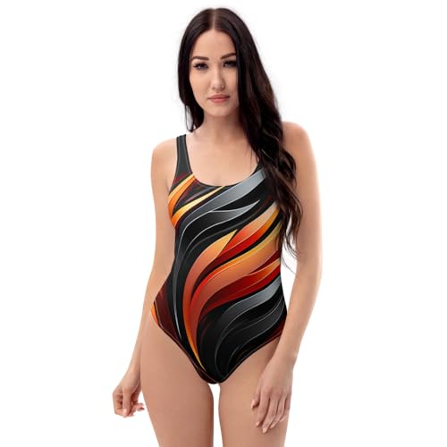 Maillot de bain une pièce résistant chlore et double couche devant