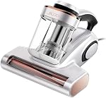 JIGOO Aspirateur de lit, Aspirateurs de matelas avec UV & Chauffage ultrasonore et haut, 13Kpa Aspiration 500W Aspirateurs portatifs à double coupe puissants (J300 Câblé)