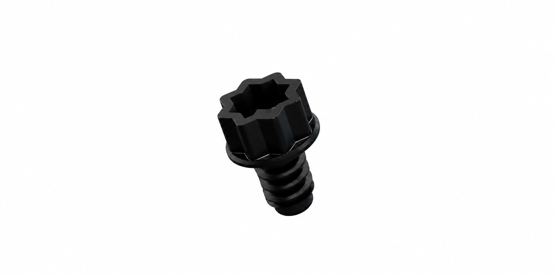 Kit de vis de rechange pour meubles de jardin compatibles avec Keter Allibert - 6 pièces (3-45 mm et 3-34 mm) + adaptateur universel/vis pour meubles de jardin ABS (noir)