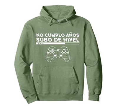 No Cumplo Años Subo De Nivel Divertido Gamer Cumpleaños Sudadera con Capucha | Ya disponible en tu tienda friki favorita! En mundofriki.es!