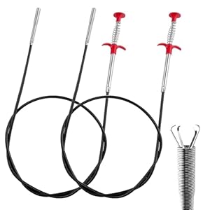 Littlegaofeithing 2-teilige Abflussspirale mit Haken