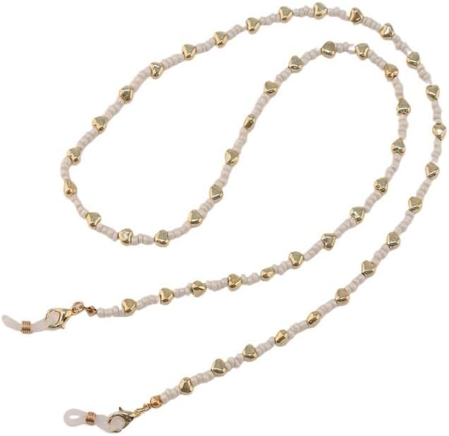 Rice Beads Love Eyeglass Chains Eyewear Accessories Fresh Sweet Retainers Rope