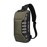ZUK Anti Theft Sling Bag Shoulder Crossbody Backpack Waterproof Chest Bag with USB Charging Port Lig
