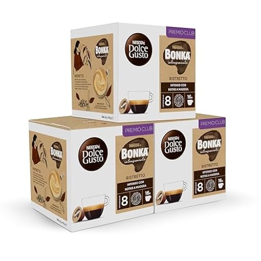 NESCAFÉ Dolce Gusto Bonka Ristretto - Cápsulas de Café, 48 Cápsulas (3 x 16) - Intensidad 8 - Café Arábica y Robusta - Originales para cafeteras Dolce Gusto | Ya disponible en tu tienda friki favorita! En mundofriki.es!