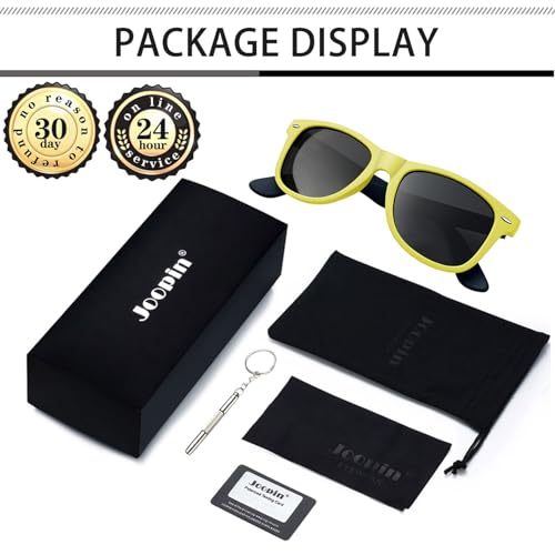 Image of Joopin Square Sunglasses Polarized UV400 Designer Sun Glasses Men Women | Oversized, Plastic Frame, Retro, Vintage, Unisex, Trendy Shades for Driving, Party, Fishing, Business, Costume