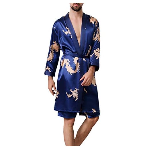 Allthemen Satin badrock med byxor herr siden morgonrock lätt kimono lång morgonrock satin rock