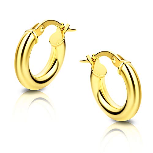 Preisvergleich Produktbild Orovi Damen-Creolen Ohrringe GelbGold Ohrringe 9Karat (375) Ohr-Schmuck