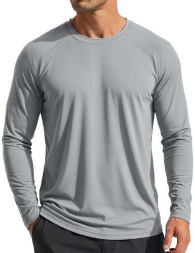 magcomsen MAGCOMSEN Men's Long Sleeve Sun Protection Shirts Dry Fit Workout T-Shirt