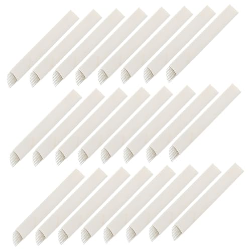 ERINGOGO 50Piezas Cuchillas De Microblading De Pines Para Maquillaje Permanente De Cuchillas Desechables Para Tratamientos De Microblading