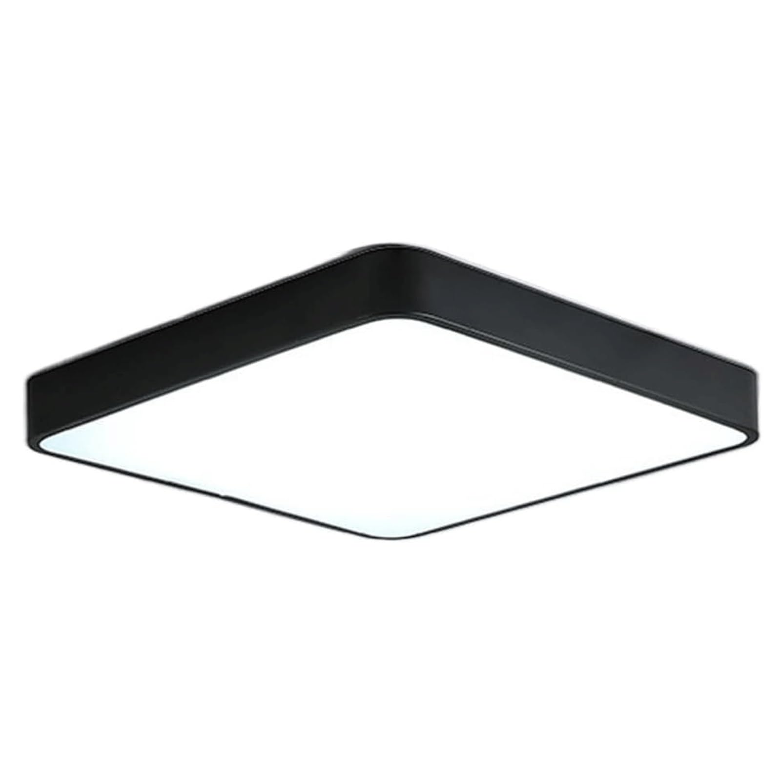 DUddTTW Flat Ceiling Light Fixture LED Close to Ceiling Light 6000K Flush Mount Lighting Chandelier Corridors Ceiling Lamp Minimalist(Nero,40cm/15.7in)