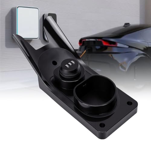 Soporte de pared para cargador EV bloqueable fabricado en plástico PC negro de alta resistencia 5
