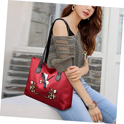 SOIMISS 1 Peça Bolsa De Ombro De Tecido Oxford Bolsa Feminina Com Alça De Mão Bolsa De Ombro Bolsa D