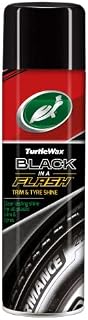 Turtle Wax 51777 Black In A Flash Tyre & Trim Cleaning Spray Shine For Plastic and Trim Restoration (500ml)