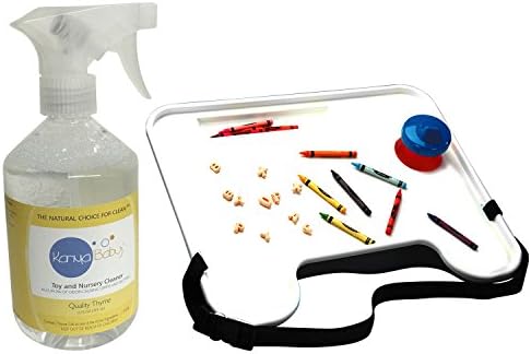Karma Baby Bundled Kit - Taby Tray Activity Desk + Natural Cleaner for Toys and Nursery, 16 FL OZ