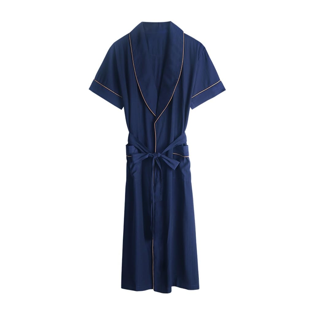 Robe décontractée homme contre la chaleur nocturne en peignoir d'été mince