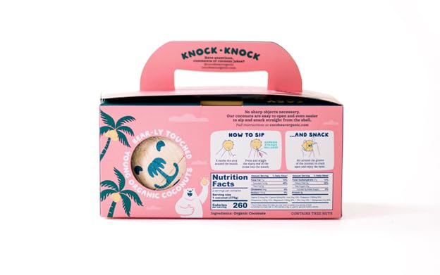 Cocobear Organic Thai Coconuts with Bamboo Drinking Straws — view 3