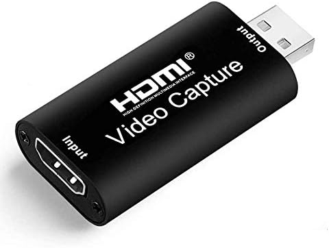 HDMI Video Capture Card, 4K HDMI to USB Capture Card Full HD 1080P 30fps, Record via DSLR, Camcorder, Action Cam for Live Streaming, Compatible with Nintendo Switch, PS4, Xbox One, PC