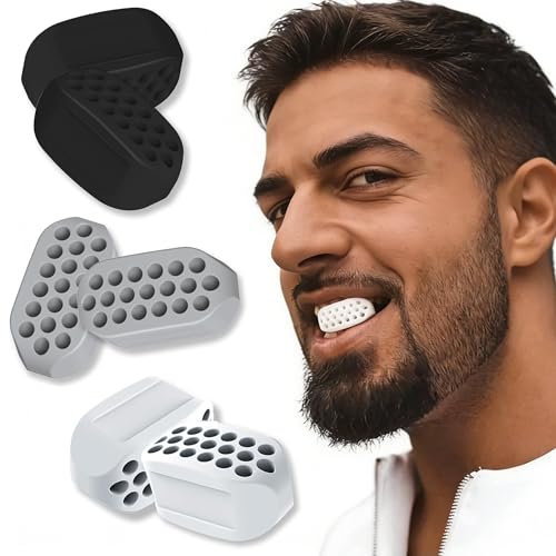 Jaw Exerciser for Man and Woman 3 Resistance Levels (6 pcs) BPA F...