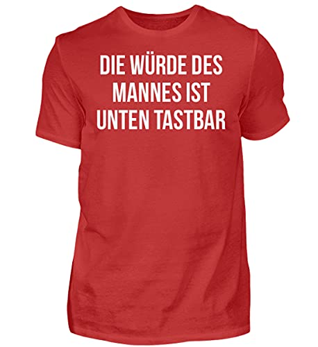 T-Shirt Haut de Gamme Homme Rouge Large - Vêtement Mode Masculine Confort