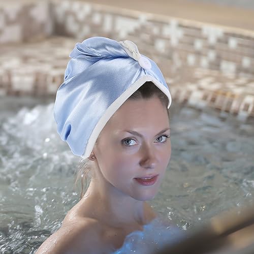 Balacoo Touca De Cabelo Seca De Veludo Cristal 3 Peças Toalha De Cabelo De Lã Coral Toalha De Secage
