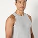 Amazon Essentials Men's Sleeveless Super Soft Modal Undershirt, Pack of 2, Medium Grey Heather/White, Large