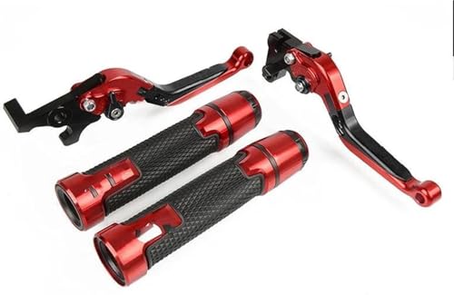 Leviers d'embrayage de moto rouge pour guidon modifié de CB650R et CBR650R