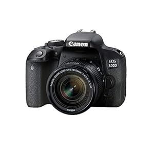 Canon EOS 800D DSLR with EF-S 18-55 mm f/4-5.6 IS STM – Black (Renewed)
