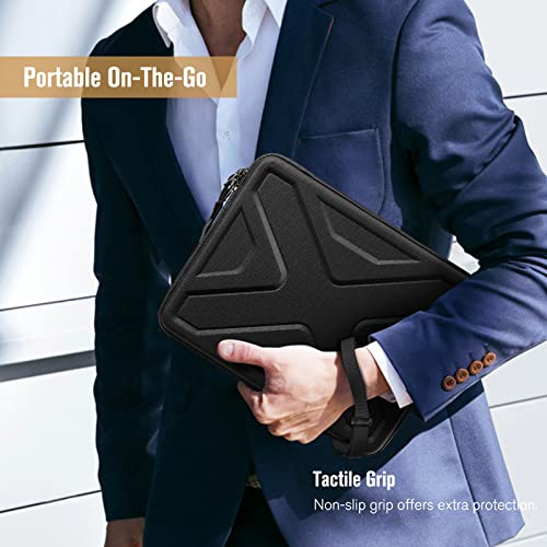 Sithon Hard Shell Tablet Sleeve Case For 11-Inch Ipad Pro M2 M1 (4Th/3Rd/2Nd/1St Gen) 2022-2018, 10.9" Ipad Air 5/4Th Gen, 10.9"/10.2" Ipad 10/9, Tablet Carrying Sleeve With Pen Holder, Black #TOP6