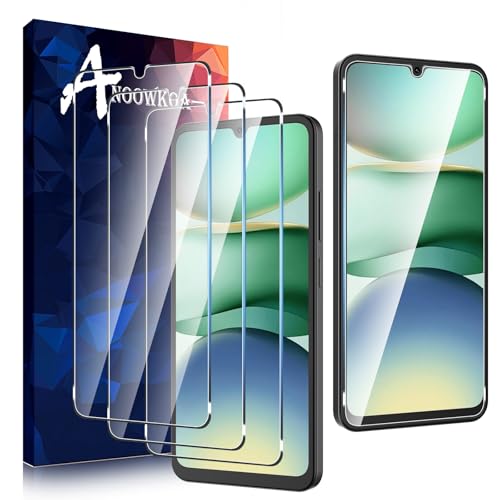 Anoowkoa 3 Pack Designed for Xiaomi Redmi A4 5G Screen Protector Tempered glass film.Anti-Breakage.Anti-Scratch No Bubbles 9H Hardness.Easy Installation for Xiaomi Redmi A4 5G