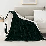 Exclusivo Mezcla 50'x70' Sherpa Fleece Throw Blanket, Reversible Velvet Plush Throw and Blanket...