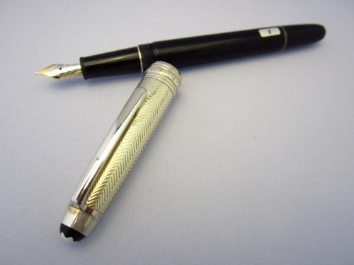 モンブラン 万年筆 ソリテール 146 ドゥエ シルバーバーリー