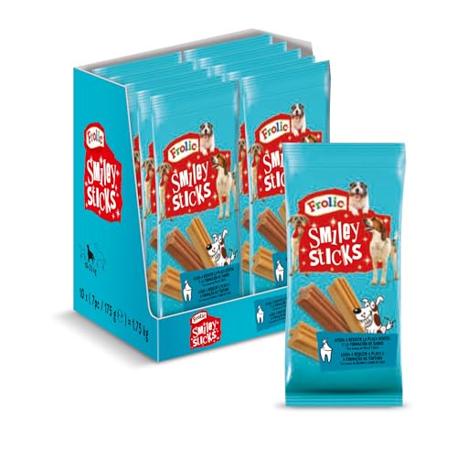 Frolic Smiley Zahnstocher für Hunde, 10 Beutel x 175 g