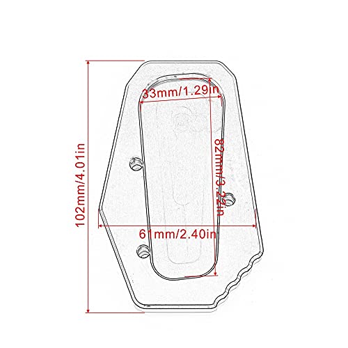 Plaque support béquille R1200RT pour stationner sur herbe et gravier