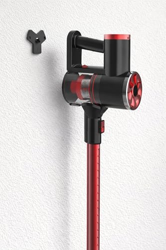 SILVA Schneider Akku-Staubsauger HBS 1800, 2200 mAh Li-Ion Akku, 2 Leistungsstufen, 6/10 kPa Saugleistung, Digitales Display, Zyklon-Filter-System, Wandaufhängung, LED Beleuchtung