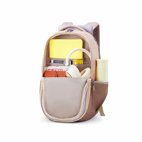 Image of American Tourister Bougie | 35 Ltrs | 4 Compartments | Bottle Pocket | Ergonomic Padded Back Panel & Shoulder Straps | Laptop Backpack | 1 Year International Warranty | Olive Brown