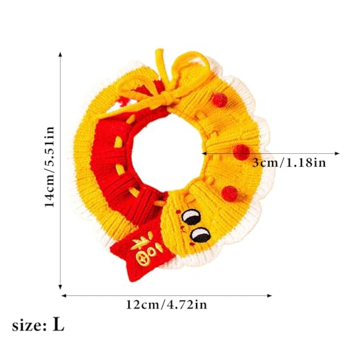 Coleira de malha para animais de estimação, coleira de malha para cães - babador de cachorrinho de a