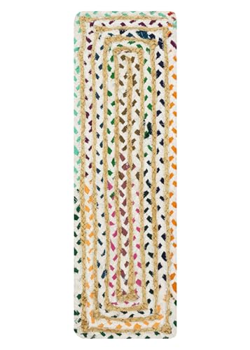 Tapis d'escalier Chindi antidérapant et isolant en jute lot de 11 - 4