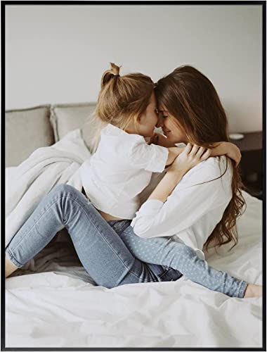 Asap Office Products Poster Frame, 18" X 24", Photo Frame, Picture Frame, Plexiglass, Wall Hanging Poster Frame For Vertically Or Horizontally, Black Frame - 6 Frames #TOP2