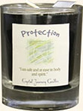 Crystal Journey Herbal Magic Glass Filled Votive Soy Candle - Protection